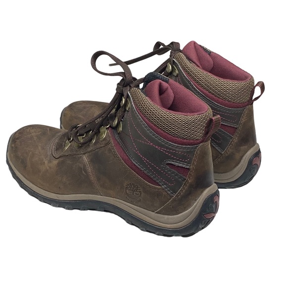 Timberland ✪ Norwood Mid Waterproof Hiking Boot ✪ Distressed Brown Leather ✪ 8M - Picture 5 of 16
